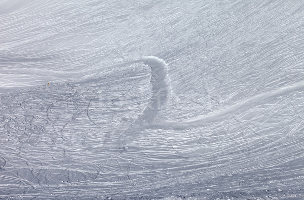 [[stock_photo]]: Pente · route · ski · planche · à · neige · caucase