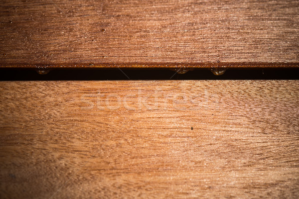 Stock photo: Closeup of wooden desk background