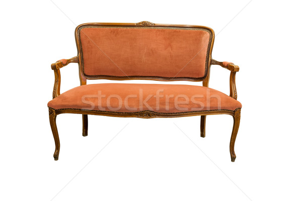 Antik kanapé klasszikus izolált fehér divat Stock fotó © Bumerizz