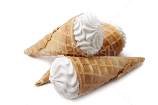 Fagylalt izolált fehér gyümölcs hideg desszert Stock fotó © Bumerizz