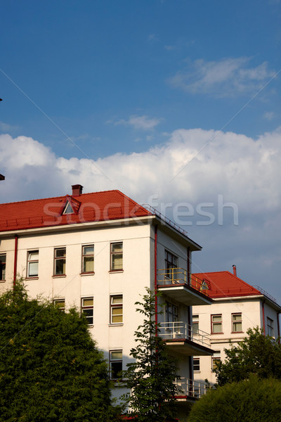 здании красный плитка крыши медицинской университета Сток-фото © Bumerizz