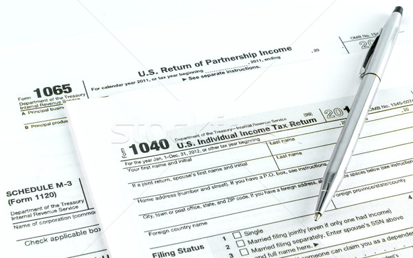 Tax forms 1040,1120,1065 Stock photo © Bunwit