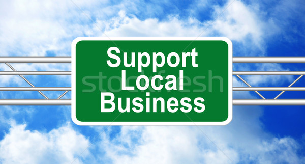 Stock photo: Support Local Business