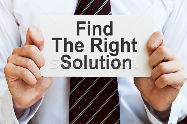 Stock photo: Find The Right Solution