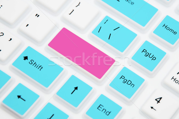 Stock photo: Keyboard With Blank Enter Button