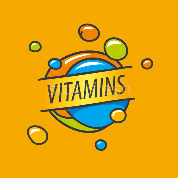 vector logo vitamins colorful bubbles Stock photo © butenkow