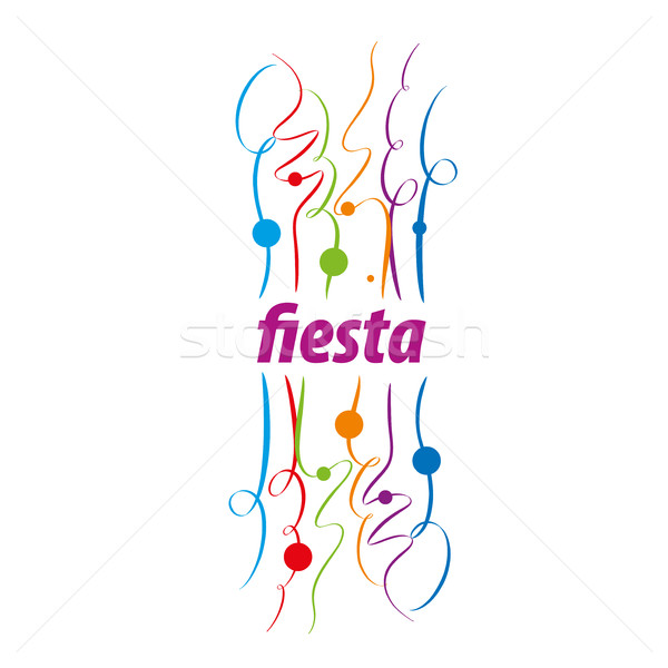 Vacaciones vector logo resumen diseño de logotipo fiesta Foto stock © butenkow