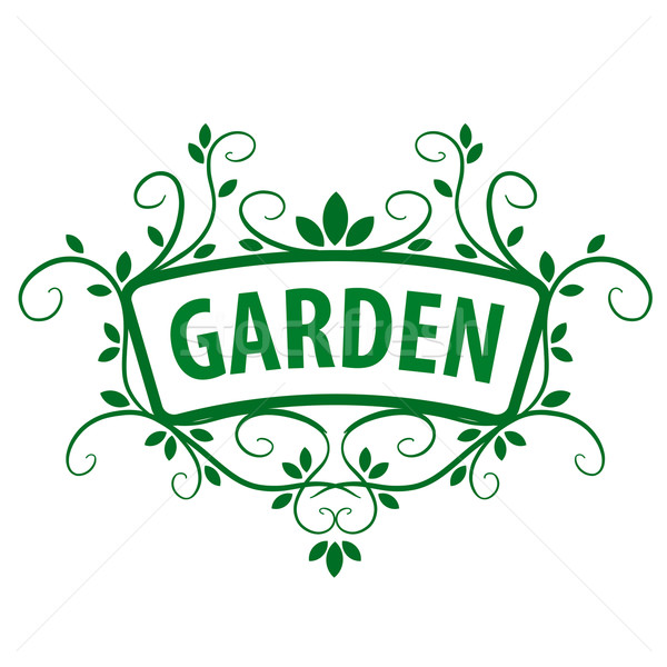 Vert vecteur logo ornement plantes jardin Photo stock © butenkow