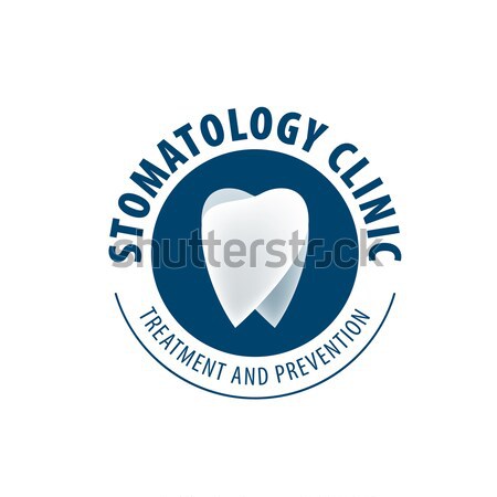 Vector logo-ul stomatologie tratament profilaxie protecţie Imagine de stoc © butenkow