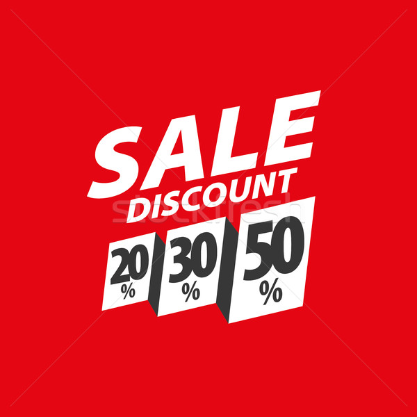 vector sign for discounts Stock photo © butenkow