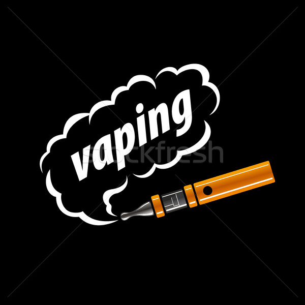 vector logo electronic cigarette Stock photo © butenkow