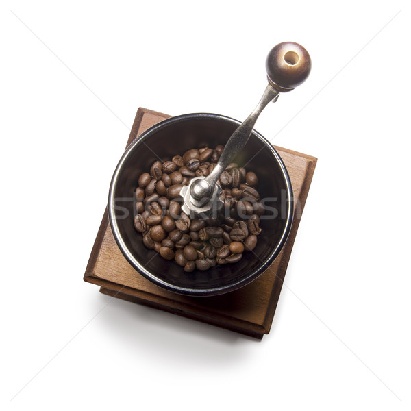 coffee attributes on a white background Stock photo © butenkow