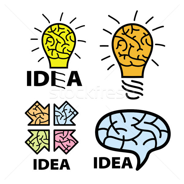 logo idea. brain Stock photo © butenkow