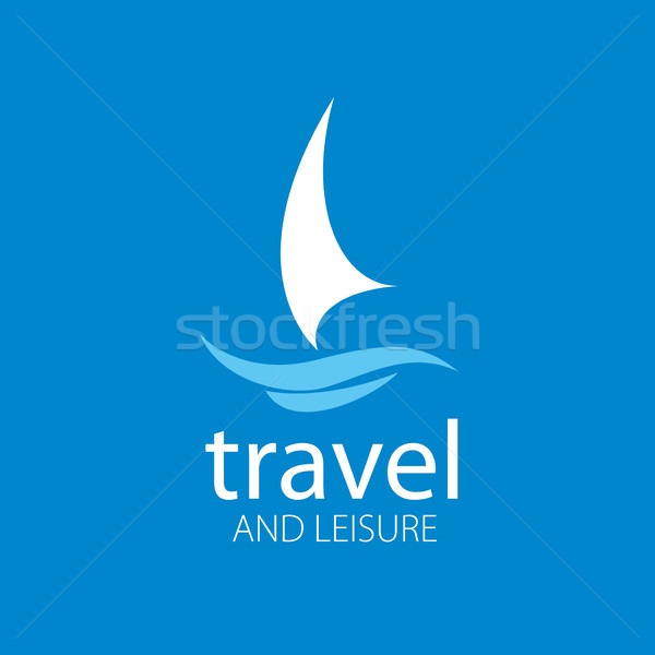 Vettore logo yacht modello illustrazione viaggio Foto d'archivio © butenkow