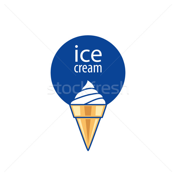 Logo-ul îngheţată logo design sablon alimente fundal Imagine de stoc © butenkow