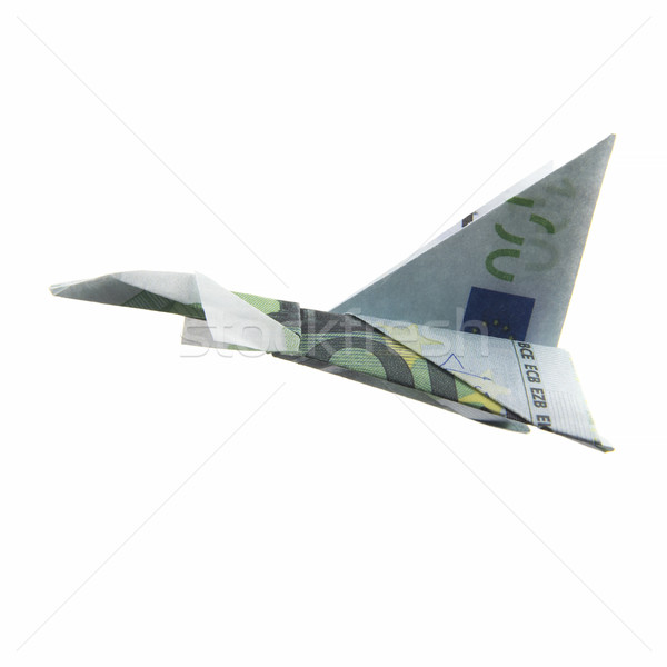 origami airplane from banknotes Stock photo © butenkow