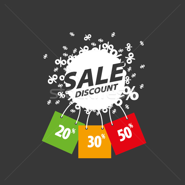 vector sign for discounts Stock photo © butenkow