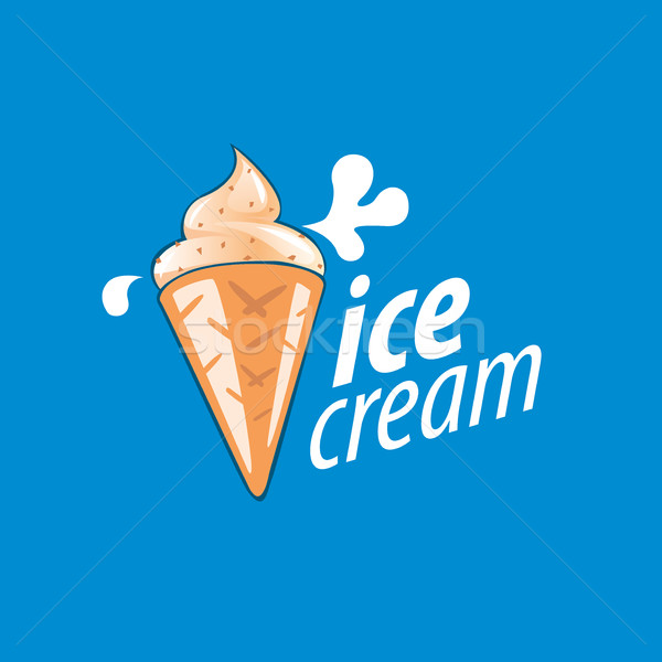 логотип мороженым дизайн логотипа шаблон продовольствие фон Сток-фото © butenkow