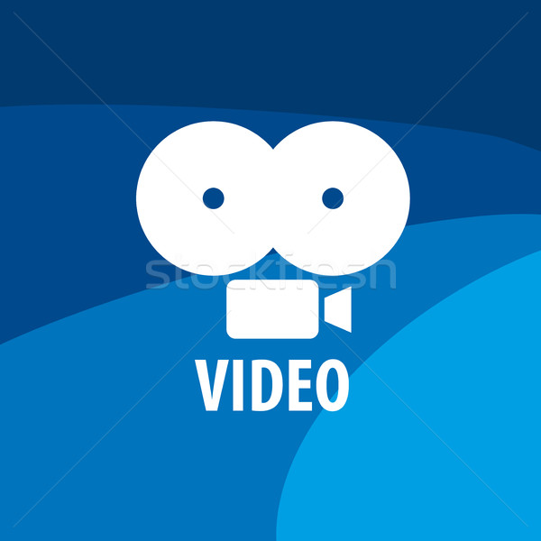 Vettore logo videocamera logo design modello Foto d'archivio © butenkow