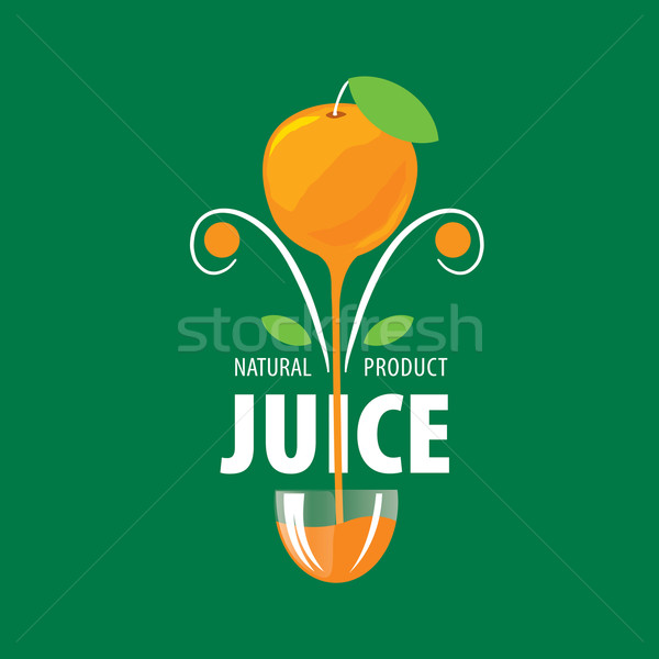 Logotipo fresco suco vetor ícone naturalismo Foto stock © butenkow