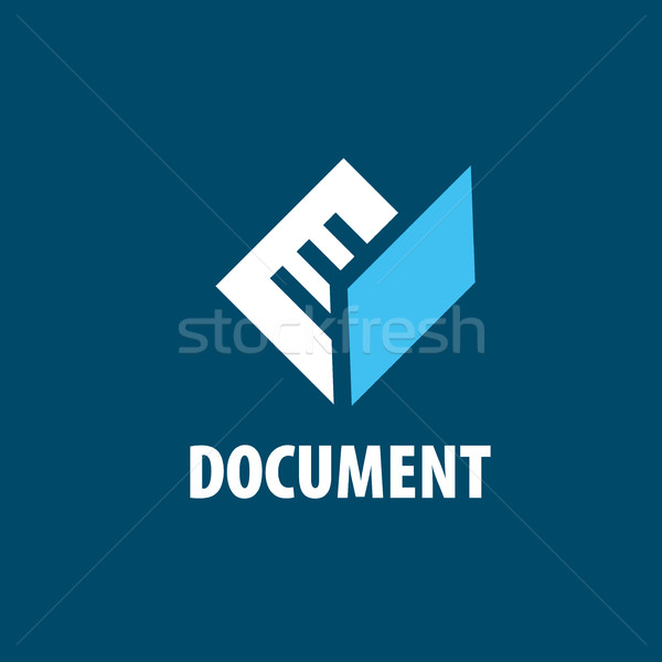 vector logo document Stock photo © butenkow