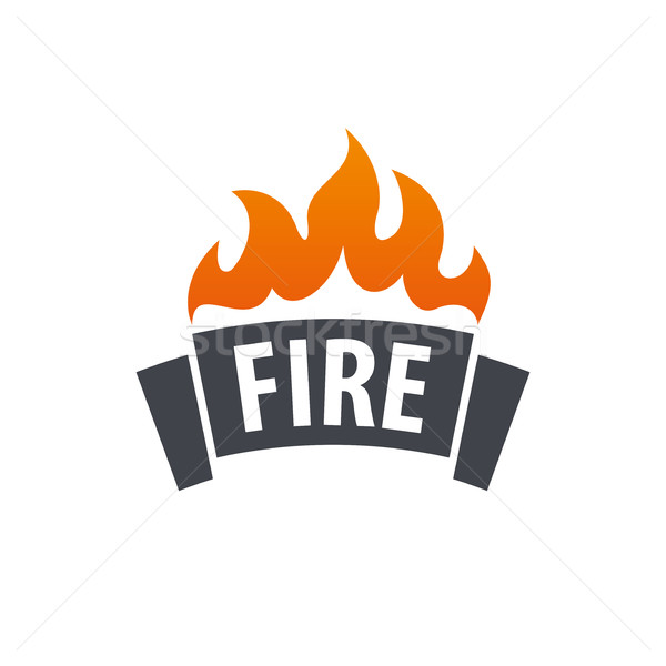 Feuer Vektor logo Vorlage Flamme Business Stock foto © butenkow