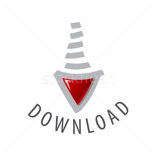 Vector logo pijl downloaden business abstract Stockfoto © butenkow