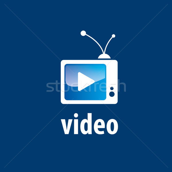 vector logo tv Stock photo © butenkow