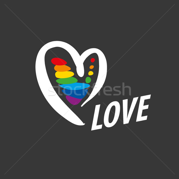 ロゴ 中心 虹 デザイン ゲイ レズビアン ストックフォト © butenkow