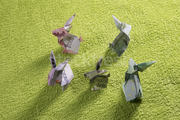 origami hare from banknotes Stock photo © butenkow