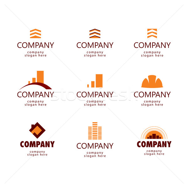 Construction and Real Estate logo Stock photo © butenkow