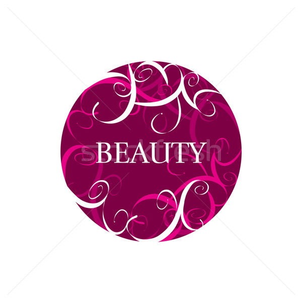 round abstract vector logo for fashion Stock photo © butenkow