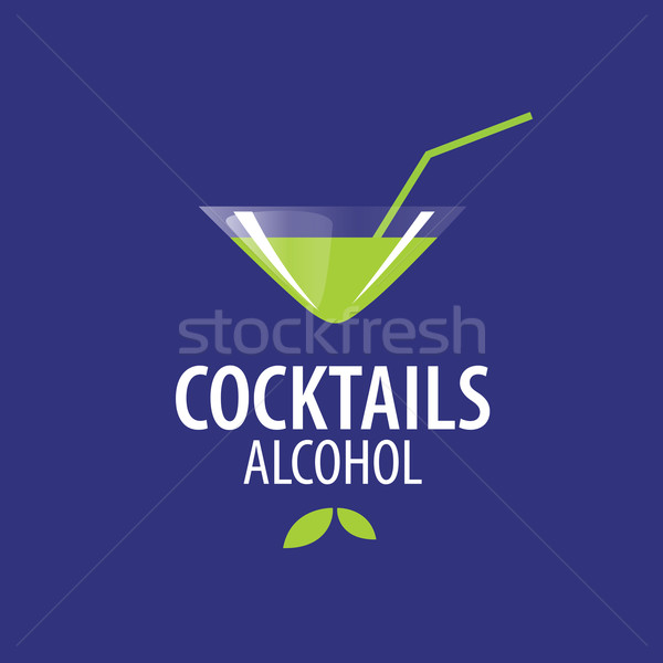 Cocktails logo vecteur icônes boissons fête [[stock_photo]] © butenkow