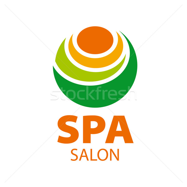 Abstract vector logo kaars spa salon Stockfoto © butenkow