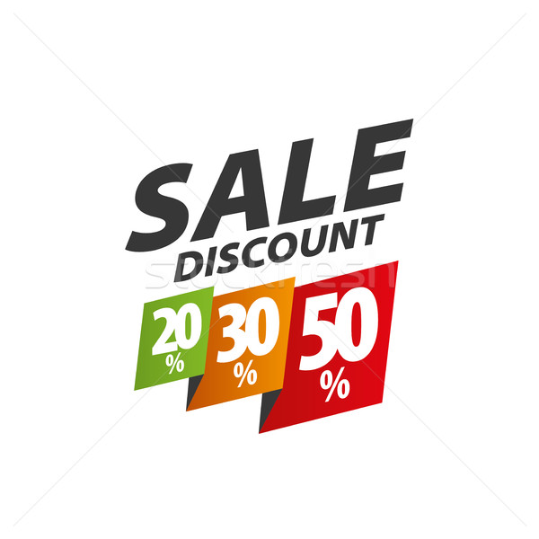 vector sign for discounts Stock photo © butenkow