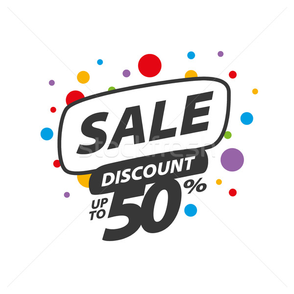 vector sign for discounts Stock photo © butenkow