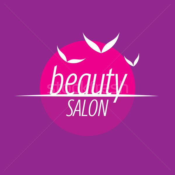 Logo salone di bellezza fiori design vettore spa Foto d'archivio © butenkow