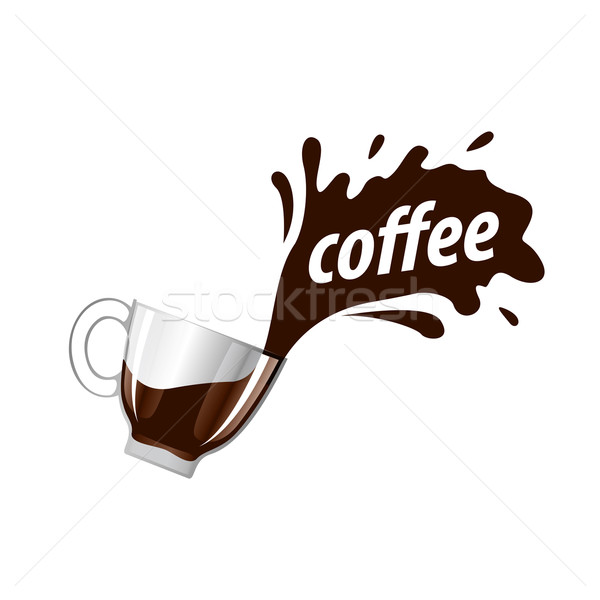ベクトル ロゴ コーヒー ホットドリンク 実例 デザイン ストックフォト © butenkow