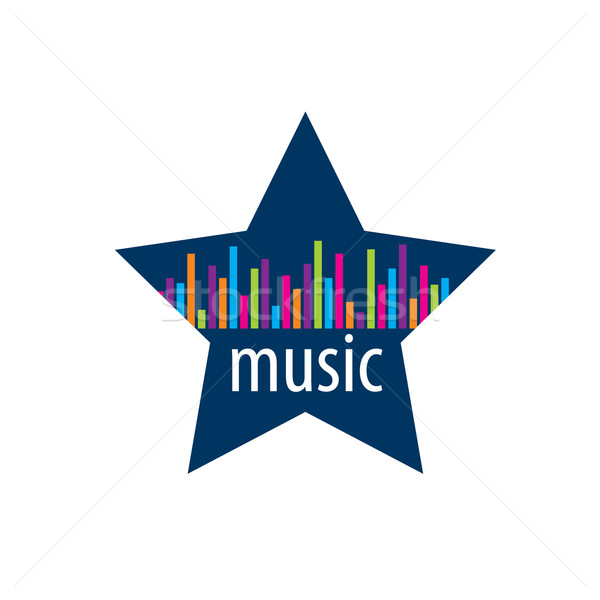 Vektör logo müzik soyut ses model Stok fotoğraf © butenkow