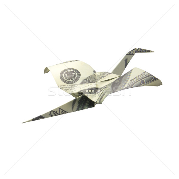 Foto stock: Origami · aves · billetes · blanco · dinero · naturaleza