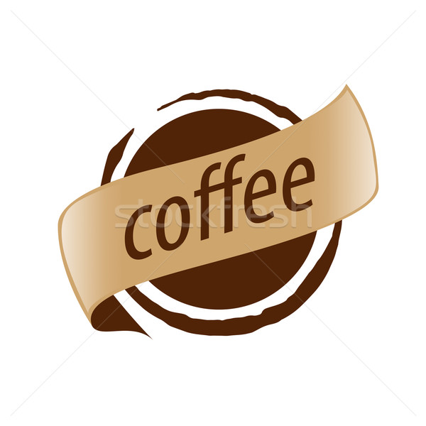 Abstract vector logo imprint coffee Stock photo © butenkow