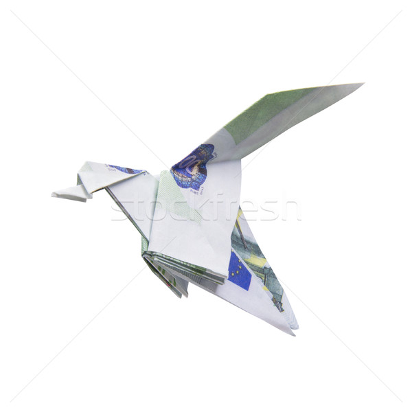 Origami Bird from banknotes Stock photo © butenkow