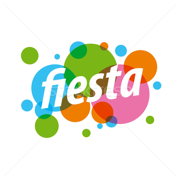аннотация красочный вектора логотип фиеста рождения Сток-фото © butenkow