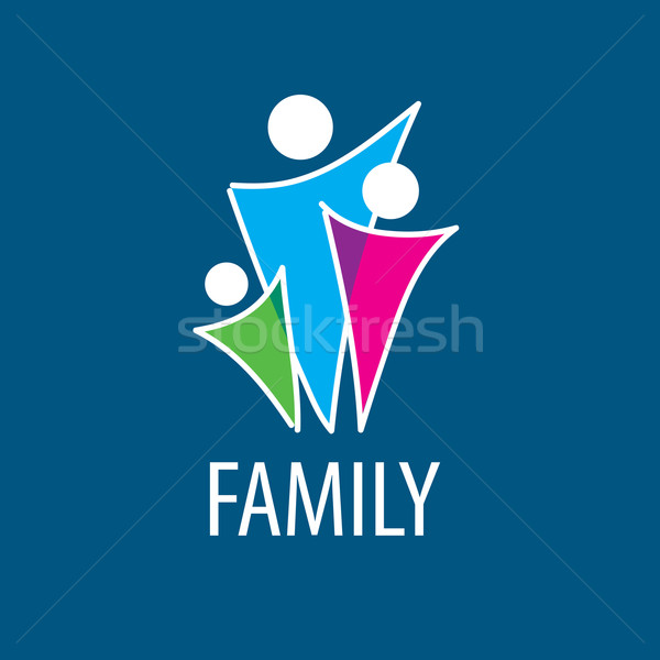 Vector logo familie abstract teken unie Stockfoto © butenkow