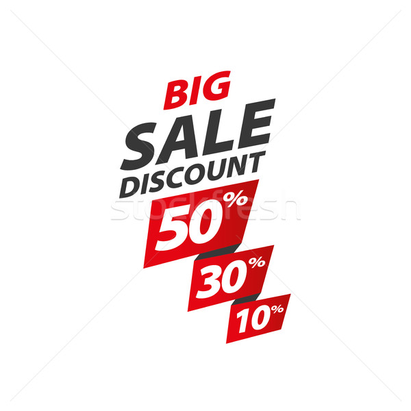 vector sign for discounts Stock photo © butenkow