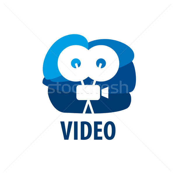 Vektör logo video kamera logo tasarımı şablon Stok fotoğraf © butenkow