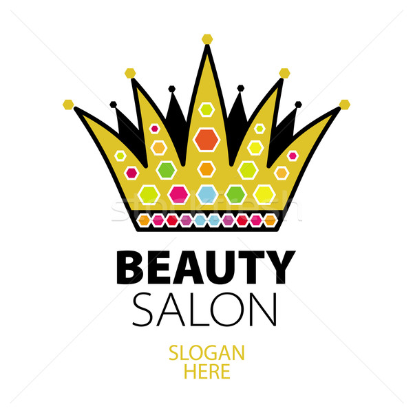 логотип корона драгоценности бизнеса моде Сток-фото © butenkow