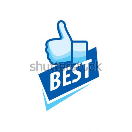 Vetor logotipo como polegar para cima negócio Foto stock © butenkow