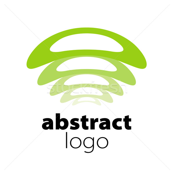abstract vector logo spectrum curved sheets Stock photo © butenkow
