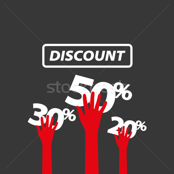 Stock photo: vector sign for discounts